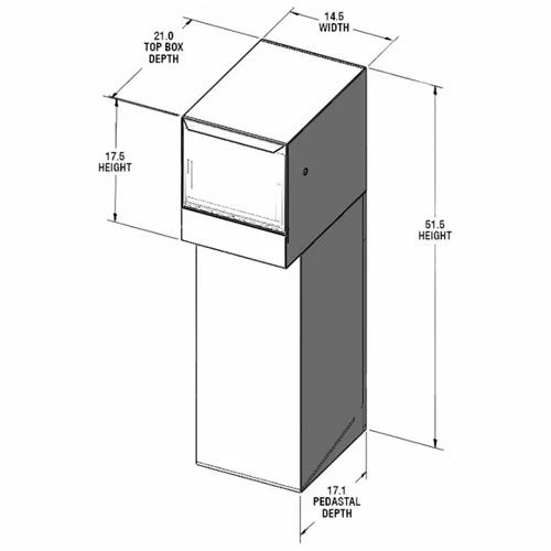 Flash Sale π dVault Thru-Wall Package Drop Vault Plus DVWM0062SA w/Bottom Hold Rear Access - Gray β¨ 2 Flash Sale π dVault Thru-Wall Package Drop Vault Plus DVWM0062SA w/Bottom Hold Rear Access - Gray β¨ - Image 2
