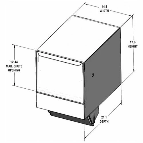 Cheap π dVault Thru-Wall Package Drop with Tilt-Out Door VWM0062S - Gray π 2 Cheap π dVault Thru-Wall Package Drop with Tilt-Out Door VWM0062S - Gray π - Image 2