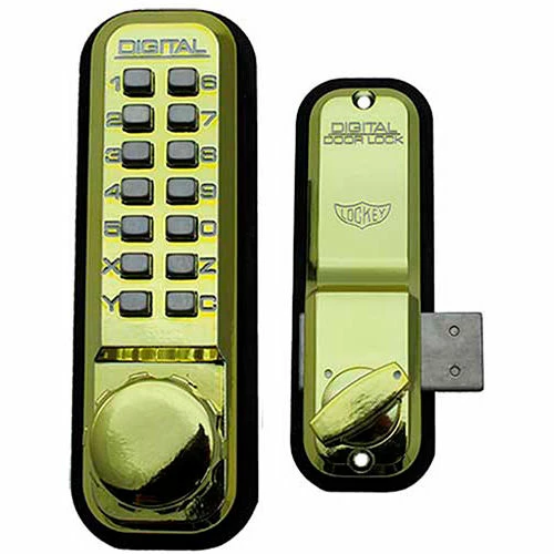 Outlet ๐ LockeyUSA Lockey Digital Door Lock 2200 Surface/Rim Mount, Bright Brass ๐ฅ 1 Outlet ๐ LockeyUSA Lockey Digital Door Lock 2200 Surface/Rim Mount, Bright Brass ๐ฅ