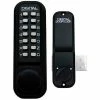 Cheap 💯 LockeyUSA Lockey Digital Door Lock 2200 Surface/Rim Mount, Jet Black 🛒