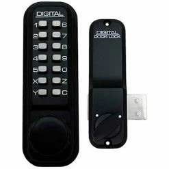 Cheap 💯 LockeyUSA Lockey Digital Door Lock 2200 Surface/Rim Mount, Jet Black 🛒