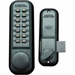 Coupon 😍 LockeyUSA Lockey Digital Door Lock 2200 Surface/Rim Mount, Satin Chrome ⌛