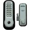 New ⭐ LockeyUSA Lockey Digital Door Lock 2500 Mechanical Keyless Hook Bolt with Key Override, White ⌛