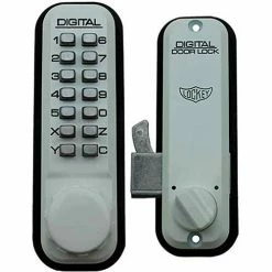 Best Pirce 🎁 LockeyUSA Lockey Digital Door Lock 2500 Mechanical Keyless Hook Bolt, White 😀