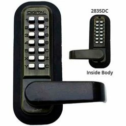 Best reviews of 🧨 LockeyUSA Lockey Digital Door Lock 2835 Lever Handle with Double Combination, Antique Brass ✔️