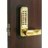 Cheap ✨ LockeyUSA Lockey Digital Door Lock 2835 Lever Handle, Bright Brass ✔️