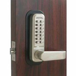 Hot Sale 🔥 LockeyUSA Lockey Digital Door Lock 2835 Lever Handle, Satin Nickel 🤩