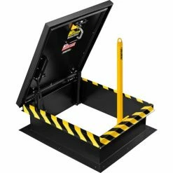 Brand new π Global Industrial™ Yellow Powder π§₯ Coated Steel Ladder Safety Post π