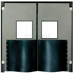 Budget 🥰 Chase Doors Extra HD Double Panel Traffic Door 5'W x 7'H Metallic Gray DID6084-MG 🎁