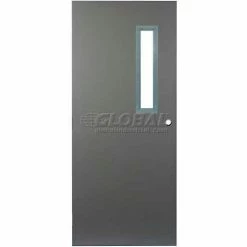 Promo 🎉 CECO Hollow Steel Security Door, Narrow Light, Cylindrical, Curries Hinge, 16 Ga, 32"W X 84"H ❤️