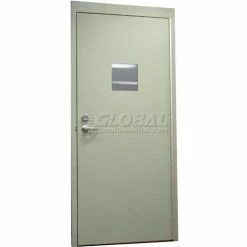 Brand new 😉 CECO Hollow Steel Security Door, Vision Light, Cylindrical Prep, Curries Hinge, 18 Ga, 36"W X 84"H 🛒