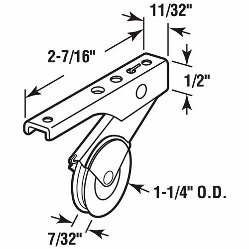 Discount ๐ Prime-Line Products Prime-Line® Screen Door Roller Assembly, 1-1/4" Steel Ball Bearing Wheel, B 740 ๐ 2 Discount ๐ Prime-Line Products Prime-Line® Screen Door Roller Assembly, 1-1/4" Steel Ball Bearing Wheel, B 740 ๐ - Image 2