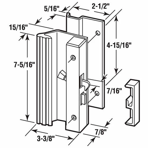 Top 10 ✔️ Prime-Line Products Prime-Line® Door Handle Set, Low Profile/Low Base, Alumimum, C 1004 ✨ 2 Top 10 ✔️ Prime-Line Products Prime-Line® Door Handle Set, Low Profile/Low Base, Alumimum, C 1004 ✨ - Image 2