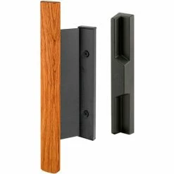 Cheapest ✨ Prime-Line Products Prime-Line C 1091 Sliding Door Handle Set With Heavy Duty Wood Handle, Black 😀