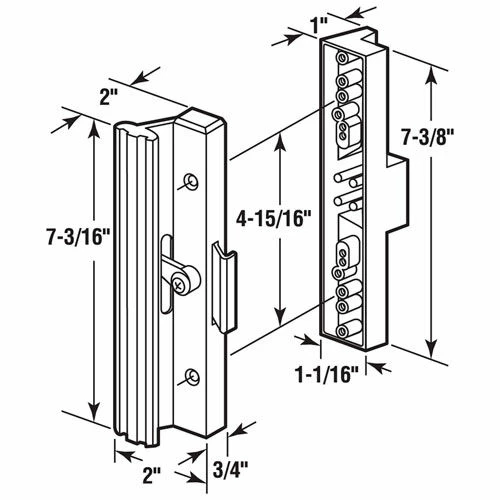 Buy 🎁 Prime-Line Products Prime-Line® Sliding Door Handle Set, Black Aluminum and Diecast, C 1106 😍 2 Buy 🎁 Prime-Line Products Prime-Line® Sliding Door Handle Set, Black Aluminum and Diecast, C 1106 😍 - Image 2