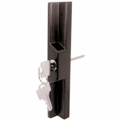 Budget 🌟 Prime-Line Products Prime-Line® Sliding Door Outside Pull, w/Key, Black Diecast, C 1139 😍