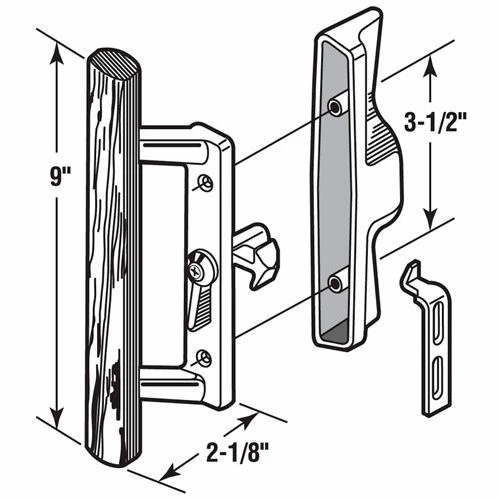 Cheapest ๐ฅฐ Prime-Line Products Prime-Line® Sliding Door Handle Set, Wood Handle, White Diecast, C 1194 โ 2 Cheapest ๐ฅฐ Prime-Line Products Prime-Line® Sliding Door Handle Set, Wood Handle, White Diecast, C 1194 โ - Image 2