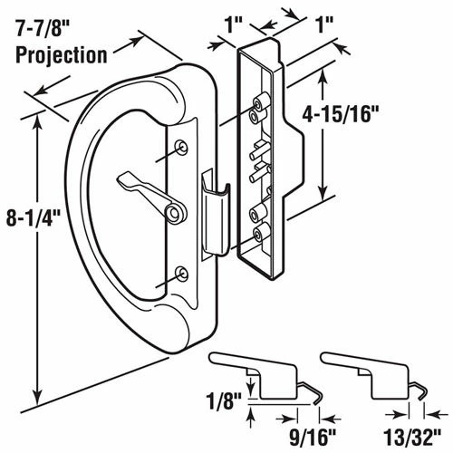 Coupon ⭐ Prime-Line Products Prime-Line® Sliding Door Handle, Clam Latch, Black, C 1222 🤩 2 Coupon ⭐ Prime-Line Products Prime-Line® Sliding Door Handle, Clam Latch, Black, C 1222 🤩 - Image 2