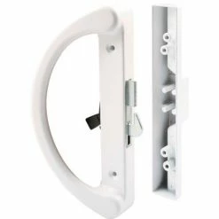 Buy 👍 Prime-Line Products Prime-Line C 1253 Sliding Door Handle, Hook Latch, White 💯