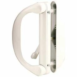 Cheap 😀 Prime-Line Products Prime-Line® Sliding Door Handle Set, With Latch, White, C 1275 🌟