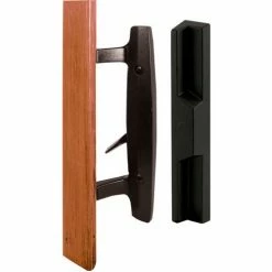 Flash Sale ⌛ Prime-Line Products Prime-Line C 1313 Diecast Sliding Door Handle Set With Wood Handle, Black ✨