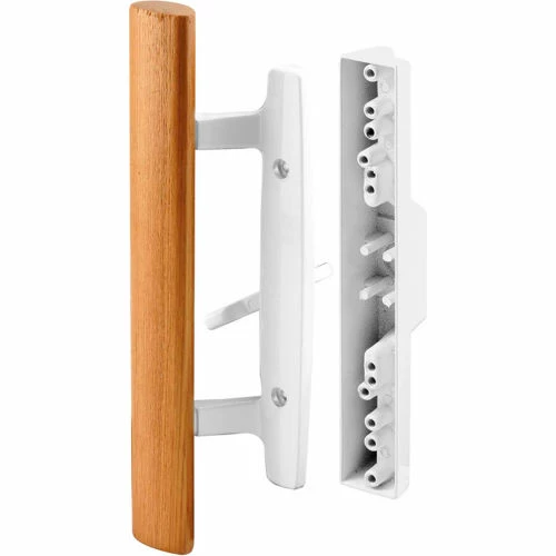Brand new ๐ Prime-Line Products Prime-Line C 1315 Diecast Sliding Door Handle Set With Wood Handle, White ๐ 1 Brand new ๐ Prime-Line Products Prime-Line C 1315 Diecast Sliding Door Handle Set With Wood Handle, White ๐