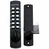 Best Sale ✔️ LockeyUSA Lockey C150 Mechanical Keyless Surface Mount Hook Bolt Lock for Sliding Door, Jet Black ✨