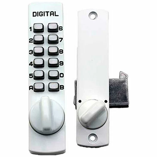 Buy π LockeyUSA Lockey C150 Mechanical Keyless Surface Mount Hook Bolt Lock for Sliding Door, White π 1 Buy π LockeyUSA Lockey C150 Mechanical Keyless Surface Mount Hook Bolt Lock for Sliding Door, White π