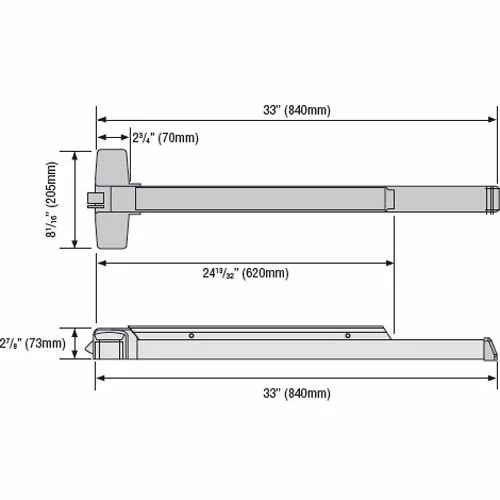 Deals βοΈ Codelocks Grade 1 Rim Exit Device, CL-ED R-36, For up to 36" Doors, Stainless Steel π 2 Deals βοΈ Codelocks Grade 1 Rim Exit Device, CL-ED R-36, For up to 36" Doors, Stainless Steel π - Image 2