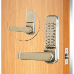 Flash Sale 🔔 Codelocks Mechanical Tubular Lockset w/2-3/4" Latch, CL415-SS, Code Free/Passage, Stainless Steel ✔️ -Doors & Windows Sales CNO CL415 SS