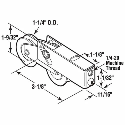 Hot Sale โจ Prime-Line Products Prime-Line® Sliding Door Tandem Roller Assembly, 1-1/4" Steel Ball Bearing, D 1735 ๐ 2 Hot Sale โจ Prime-Line Products Prime-Line® Sliding Door Tandem Roller Assembly, 1-1/4" Steel Ball Bearing, D 1735 ๐ - Image 2