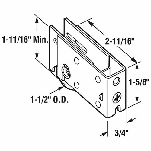 Budget ๐คฉ Prime-Line Products Prime-Line® Sliding Door Roller Assembly, 1-1/2" Steel Ball Bearing, D 1759 ๐ 2 Budget ๐คฉ Prime-Line Products Prime-Line® Sliding Door Roller Assembly, 1-1/2" Steel Ball Bearing, D 1759 ๐ - Image 2