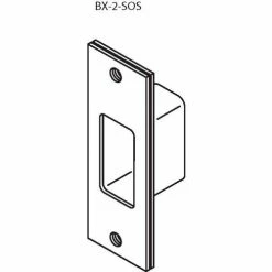 Buy 👍 Don-Jo Don Jo BX-2-SDS-626 Security Strike, 4-7/8"x1-1/4", Brushed Chrome - Pkg Qty 10 👏