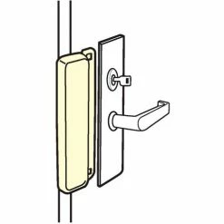 Hot Sale ⌛ Don-Jo Don Jo ELP 208P-DU Latch Guard For Use W/Electric Strikes, 3-1/2"x8", Dura 🧥 Coated - Pkg Qty 10 🥰