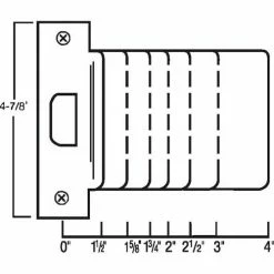 Discount ⭐ Don-Jo Don Jo EST 125-630 Extended Lip, ANSI Strike, 4-7/8"x2-1/2", Stainless Steel - Pkg Qty 10 👍