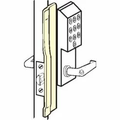 Wholesale ✔️ Don-Jo Don Jo KLP 110 LHR-630 Left Hand Reverse Latch Protector For Electronic Lks, 1-1/2"x10", SS - Pkg Qty 10 ⌛