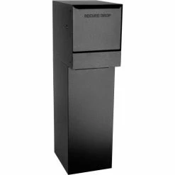 Flash Sale 🛒 dVault Thru-Wall Package Drop Vault Plus DVWM0062SA w/Bottom Hold Rear Access - Black 😍 -Doors & Windows Sales DVA DVWM0062SA 1