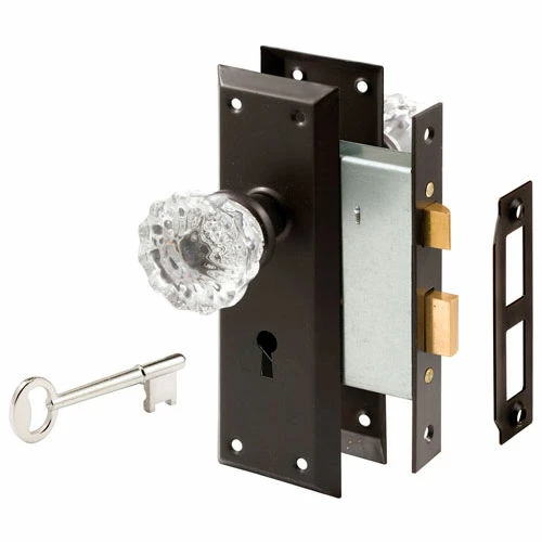 Budget 💯 Prime-Line Products Prime-Line® Victorian Style Keyed Mortise Glass Knob Lock Set Classic Bronze Finish, E 2497 ❤️ 1 Budget 💯 Prime-Line Products Prime-Line® Victorian Style Keyed Mortise Glass Knob Lock Set Classic Bronze Finish, E 2497 ❤️