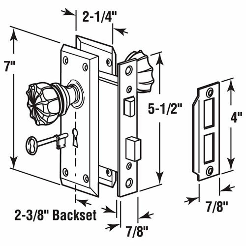 Budget 💯 Prime-Line Products Prime-Line® Victorian Style Keyed Mortise Glass Knob Lock Set Classic Bronze Finish, E 2497 ❤️ 2 Budget 💯 Prime-Line Products Prime-Line® Victorian Style Keyed Mortise Glass Knob Lock Set Classic Bronze Finish, E 2497 ❤️ - Image 2