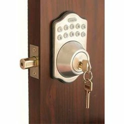 New 🔔 LockeyUSA Lockey Electronic Digital Door Lock E-910R Deadbolt, Satin Chrome 🧨