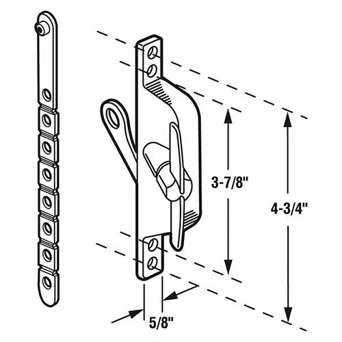 Budget π Prime-Line Products Prime-Line H 3546 Universal Louver Operator, Aluminum π 2 Budget π Prime-Line Products Prime-Line H 3546 Universal Louver Operator, Aluminum π - Image 2