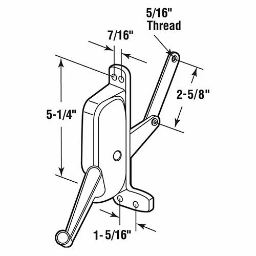 New π Prime-Line Products Prime-Line H 3669 Awning Window Operator, Left Hand, PAN AMERICAN π 2 New π Prime-Line Products Prime-Line H 3669 Awning Window Operator, Left Hand, PAN AMERICAN π - Image 2