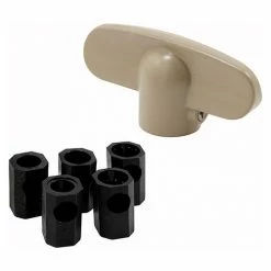 Best Pirce 🥰 Prime-Line Products Prime Line H 3895 Tee Crank Handle, Universal, W/Adapter, Driftwood 👏