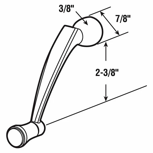 Outlet π Prime-Line Products Prime Line H 3956 Window Crank Handle, 3/8" Bore, Copperite, Pella β€οΈ 2 Outlet π Prime-Line Products Prime Line H 3956 Window Crank Handle, 3/8" Bore, Copperite, Pella β€οΈ - Image 2