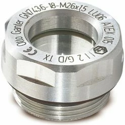 Best deal 🎁 ATEX Explosion Protective Fluid Level Sight w/ ESG Glass - M20 x 1.5 Thread - J.W. Winco 200XPYB 😉