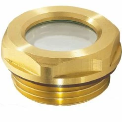 New 🧨 Brass Fluid Level Sight Glass w/o Reflector - G 1/2" Pipe Thread - J.W. Winco 50GOD3/B ⭐