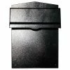 Discount 🔔 QualArc Collection Mailbox W/Chute LIB-BL-LM6-810 Rear Access Wall Mount 11-1/2x14x16-1/2 Black 😀