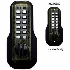 New 😉 LockeyUSA Lockey Digital Door Lock M210 Mechanical Keyless Deadbolt Double Combination, Antique Brass 🧨