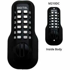 Best Pirce 🎁 LockeyUSA Lockey Digital Door Lock M210 Mechanical Keyless Deadbolt Double Combination, Jet Black 🔔