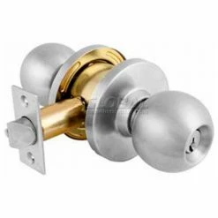Wholesale 👏 Master Lock® Commercial Cylindrical Lockset Ball Knob, Storeroom, Brushed Chrome 🎉